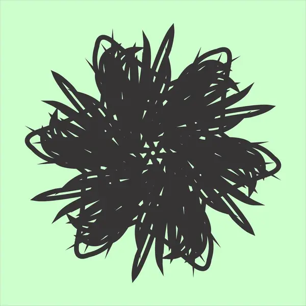 yeşil arkaplan ile çeşitli renklerde vektör seramik motif tasarımı