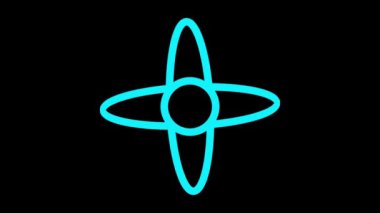 Otopark simgesi canlandırma videosunun vektör illüstrasyonu