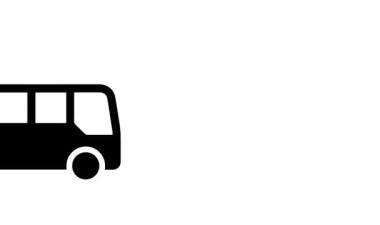 bus simgesi vektör illüstrasyonu