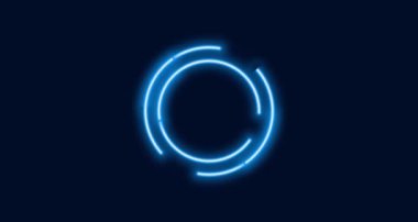 neon ışık yazı tipi harfi