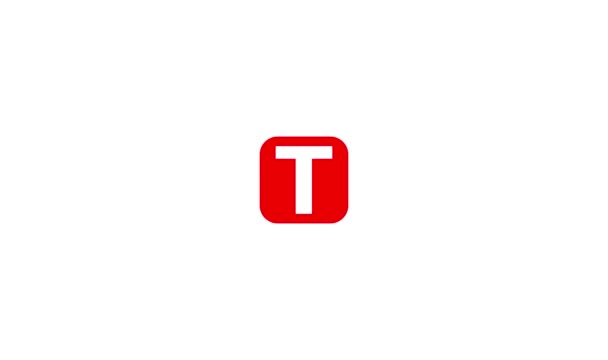 Bokstaven Logotyp Ikonen Formgivningsmall — Stockvideo