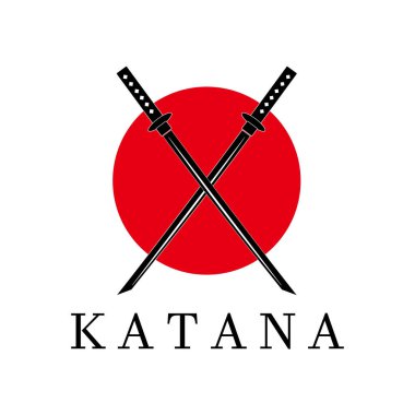Katana logo vektör tasarımının gösterimi