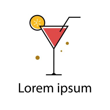 meyve suyu ve içecek logo vektör şablonu tasarımı