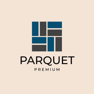 parke döşeme logosu vektör vinil illüstrasyon tasarımı