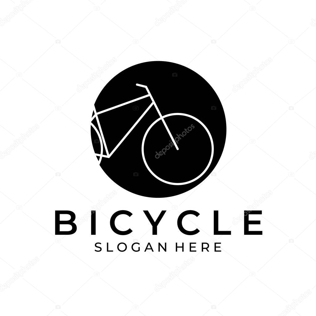 Bicycle logo vintage vector illustration design