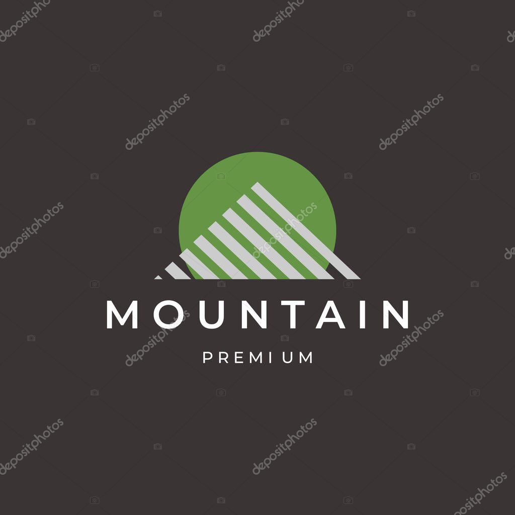 Mountain logo modern vector illustration design