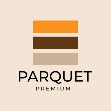 parke döşeme logosu vektör vinil illüstrasyon tasarımı