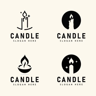 Mum Işığı Logosu Tasarımı Çizimi