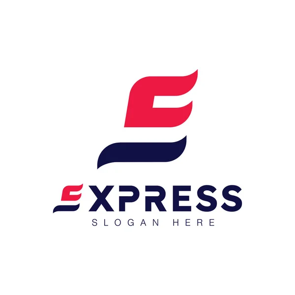 Express Logo Illustration Conception Icône Vectorielle Modèle — Image vectorielle