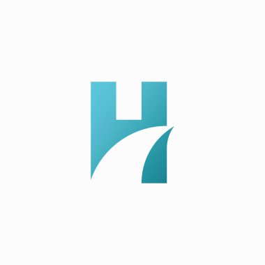 H harfi logo vektör şablon ögesi