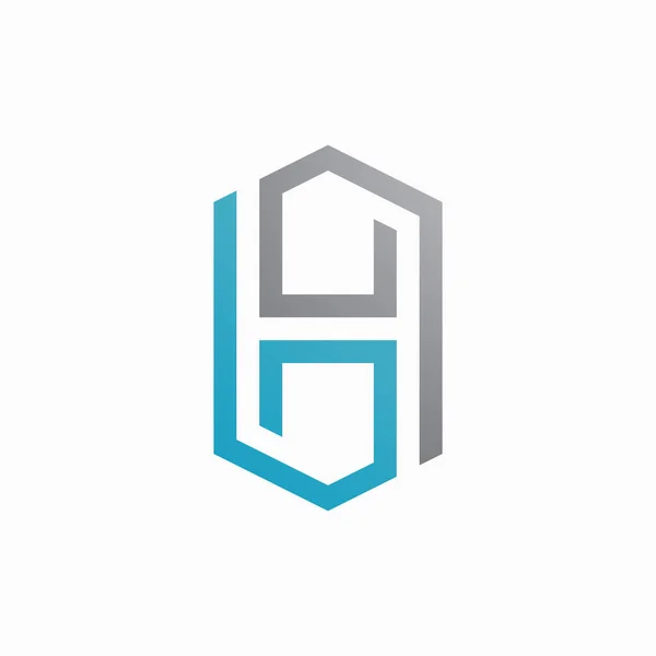 Harfi Logo Vektör Şablon Ögesi — Stok Vektör