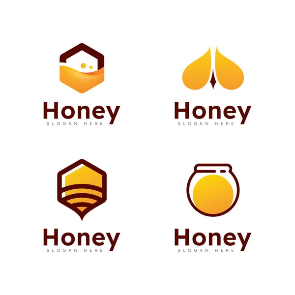 Honeycomb Logo Symbol Vector Design — Stock Vector