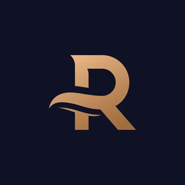 文字Rロゴデザインロゴテンプレート クリエイティブRロゴベクトルシンボル — ストックベクタ
