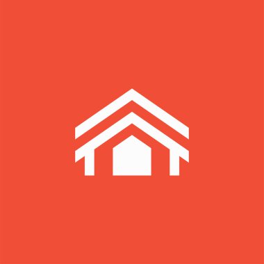 Modern Ev Gayrimenkul Vektör Logosu Şablonu