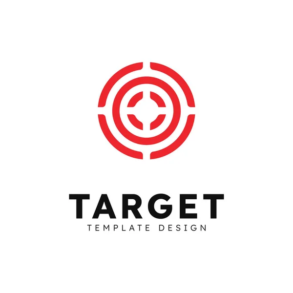 Target Logo Arrow Direction Circle Target Vector Illustration — Stock Vector
