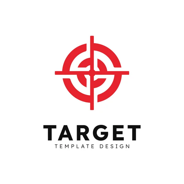 Target Logo Arrow Direction Circle Target Vector Illustration — Stock Vector