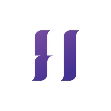 H harfi logo vektör şablon ögesi