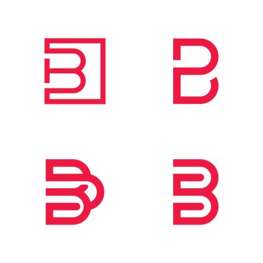 B letter Initial Logo design Template