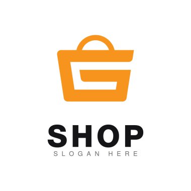 Shopping Bag Logo Icon Design Vector