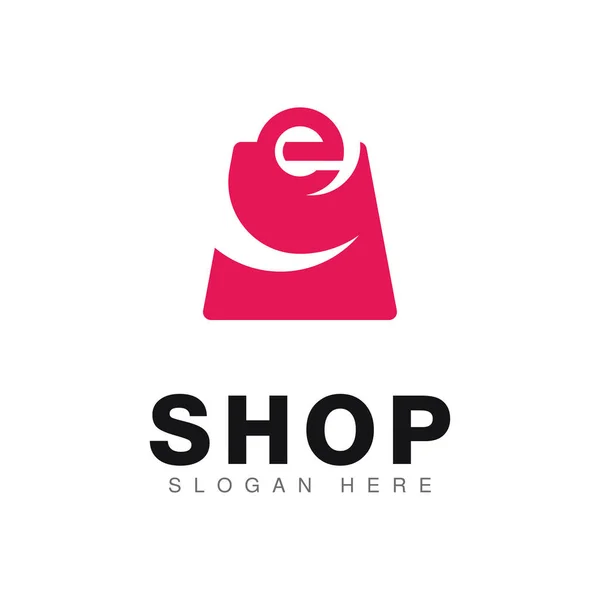 Shopping Bag Logo Icon Design Vector — Wektor stockowy