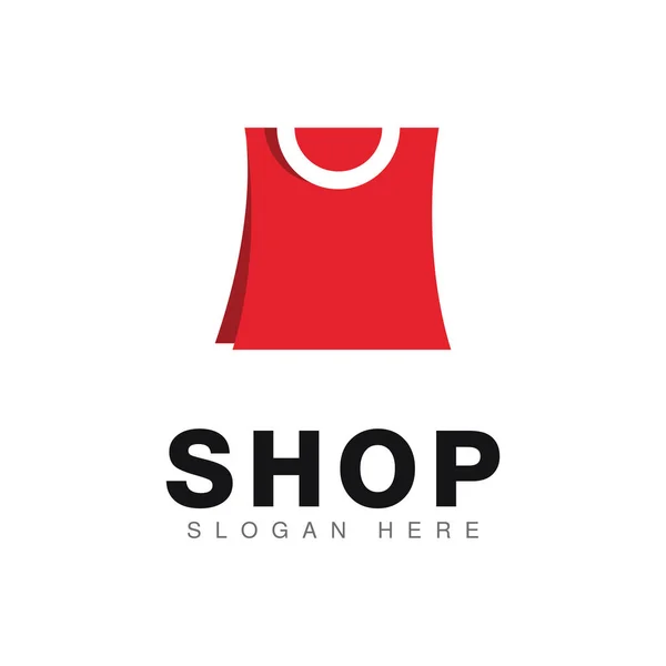 Shopping Bag Logo Icon Design Vector — 图库矢量图片