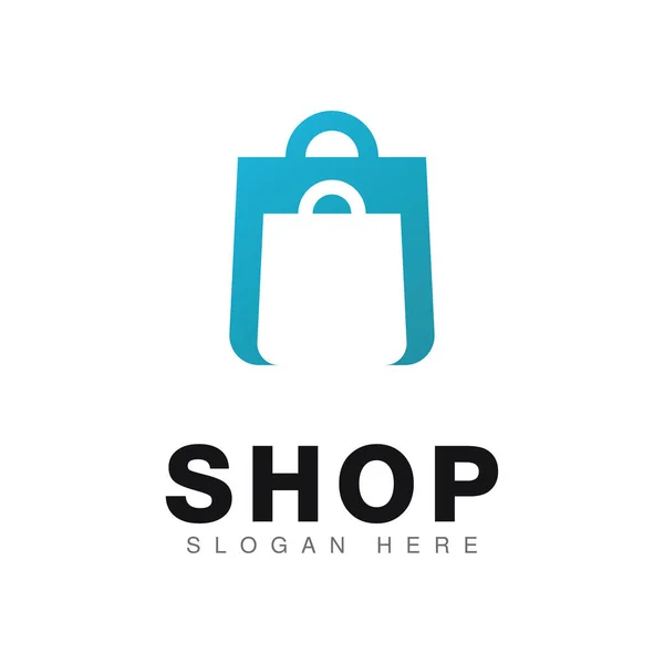 Shopping Bag Logo Icon Design Vector — Stockový vektor