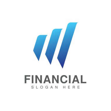 İş finans vektör logosu tasarımı 