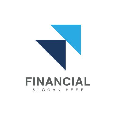 İş finans vektör logosu tasarımı 