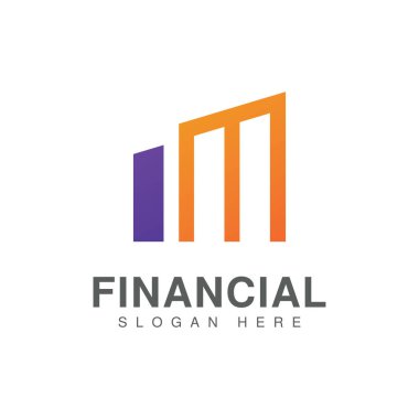 İş finans vektör logosu tasarımı 