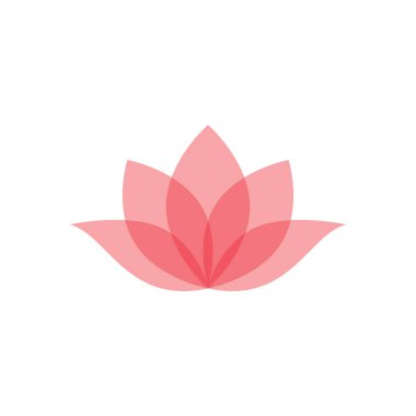 Güzellik Lotus Vektör Logo Şablonu