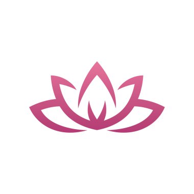 Güzellik Lotus Vektör Logo Şablonu