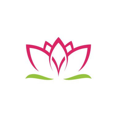Güzellik Lotus Vektör Logo Şablonu