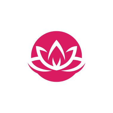 Güzellik Lotus Vektör Logo Şablonu