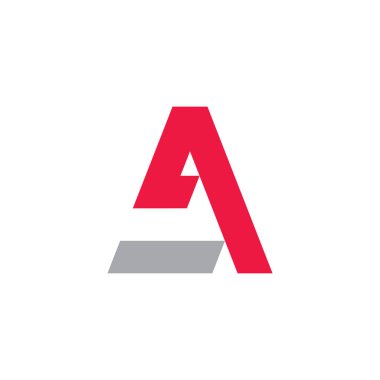 A harfi logo vektör şablon ögesi