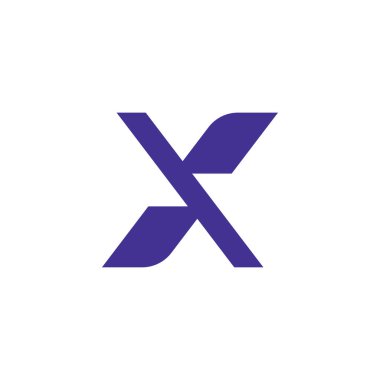 X Logosu Tasarımı ve Şablonu. 