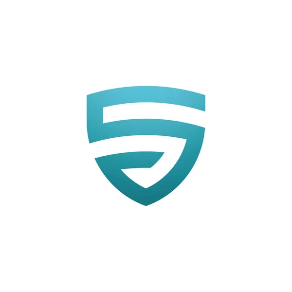 Shield Logo Pictogram Ontwerp Vector Element — Stockvector