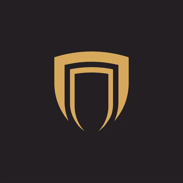 Escudo Logotipo Ícone Design Vetor Elemento — Vetor de Stock