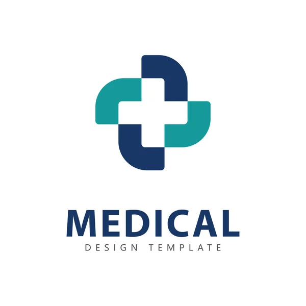 Elementos Modelo Ícone Logotipo Médico — Vetor de Stock