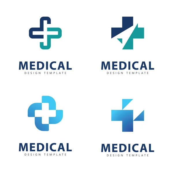 Elementos Plantilla Diseño Icono Logotipo Médico — Vector de stock