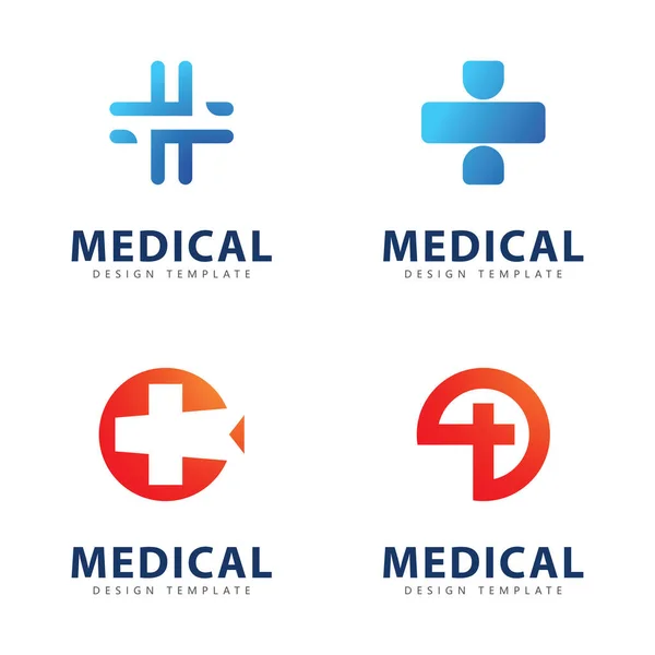 Icône Logo Médical Éléments Modèle Conception — Image vectorielle