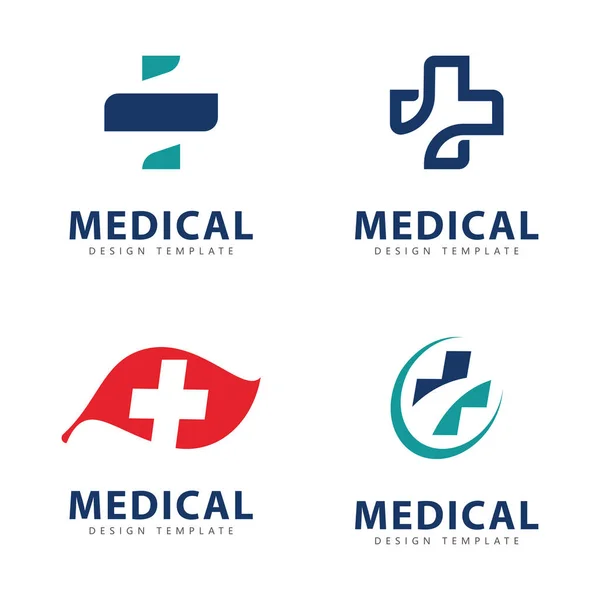 Medisch Logo Pictogram Ontwerp Template Elementen — Stockvector