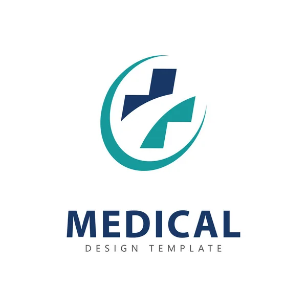Medicinsk Logotyp Ikon Design Mall Element Royaltyfria Stockvektorer