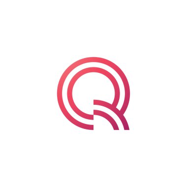 Q harfi logo tasarım şablon elementleri