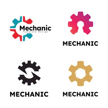 Dişli Logosu tasarım şablonu elementleri