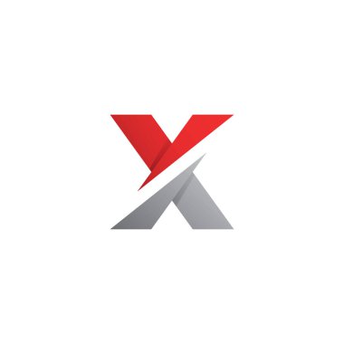 X harfi logo şablon vektör tasarımı