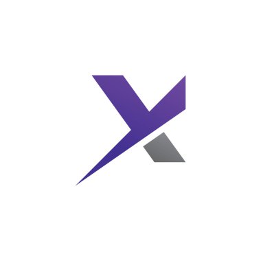 X harfi logo şablon vektör tasarımı