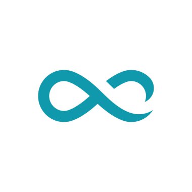 Sonsuzluk logo taşıyıcı şablonu tasarımı
