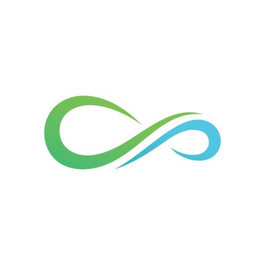 Sonsuzluk logo taşıyıcı şablonu tasarımı