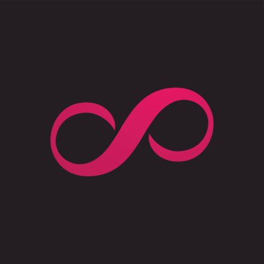 Sonsuzluk logo taşıyıcı şablonu tasarımı