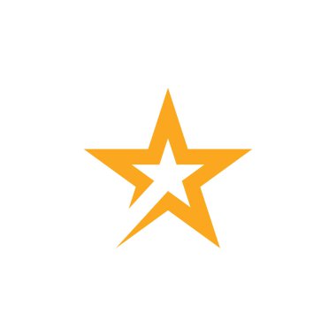 Yıldız logo vektör tasarım şablonu
